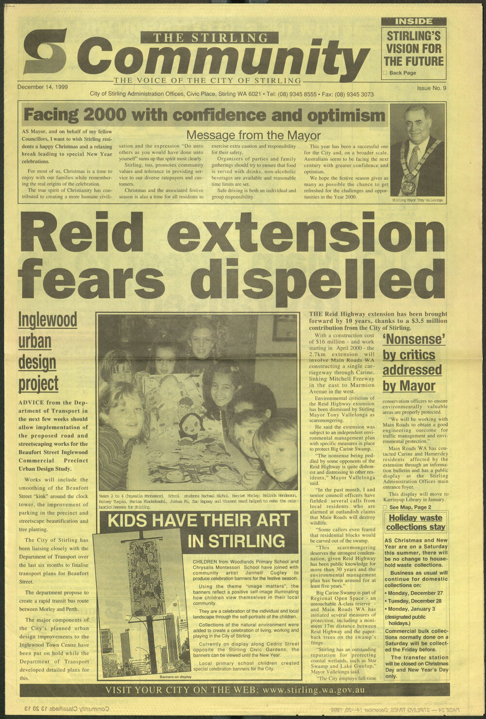 The Voice of the City of Stirling insert published in The Stirling Times 14/12/1999