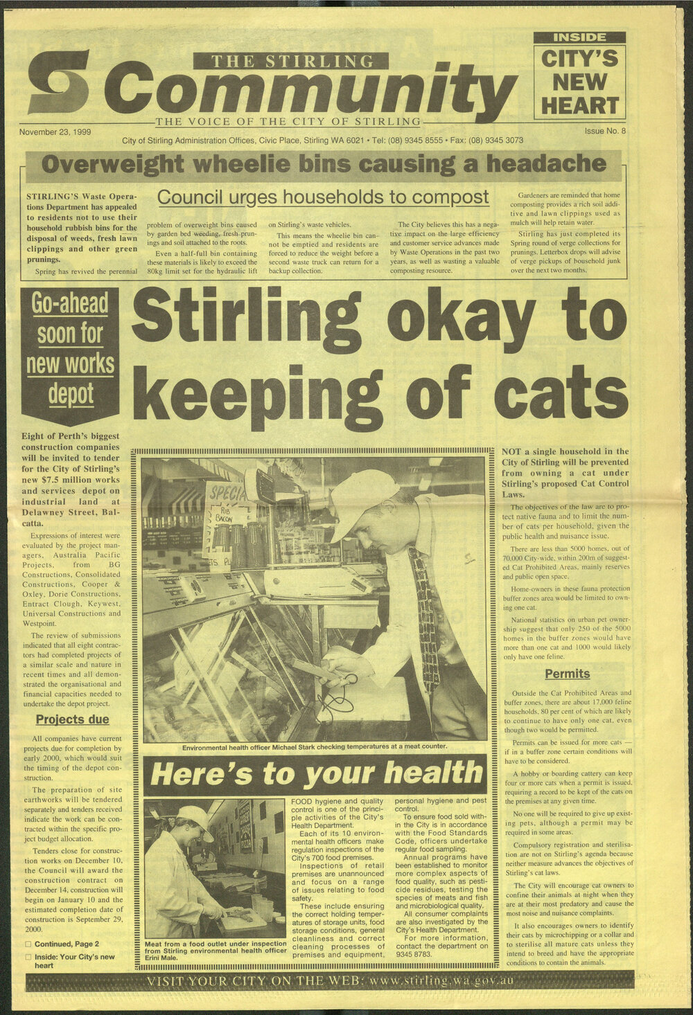 The Voice of the City of Stirling insert published in The Stirling Times 23/11/1999