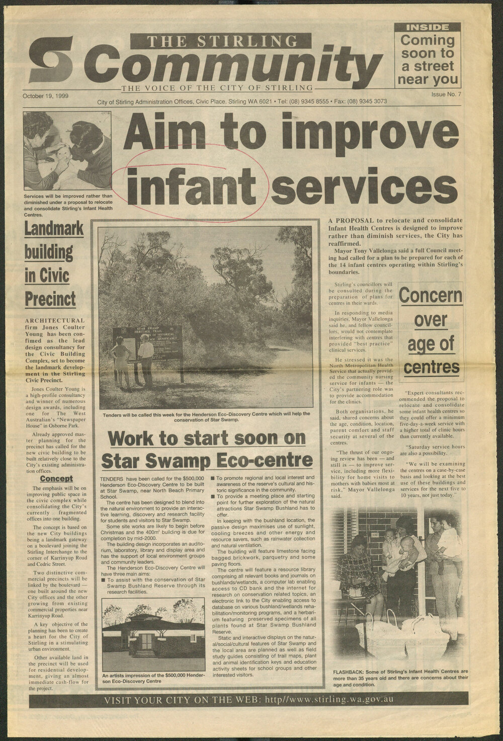 The Voice of the City of Stirling insert published in The Stirling Times 19/10/1999