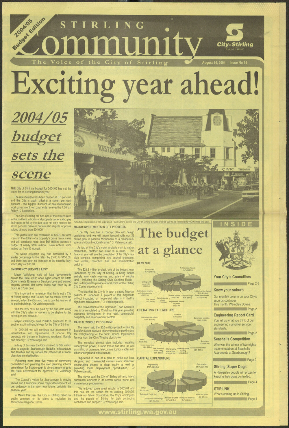 The Voice of the City of Stirling insert published in The Stirling Times 24/08/2004