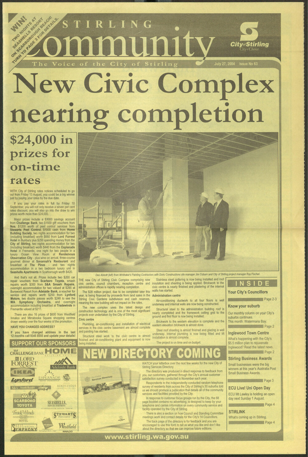 The Voice of the City of Stirling insert published in The Stirling Times 27/07/2004
