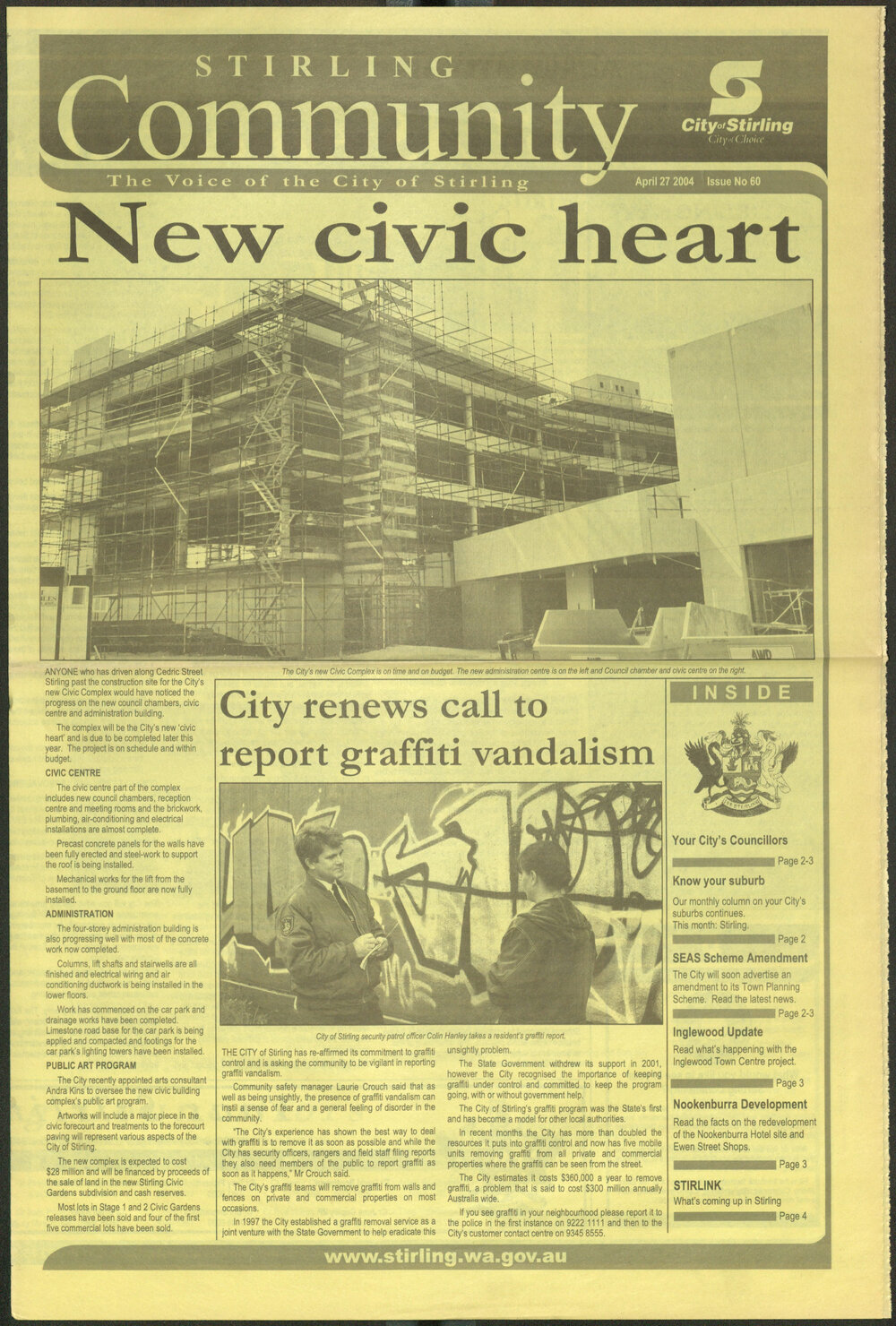 The Voice of the City of Stirling insert published in The Stirling Times 27/04/2004