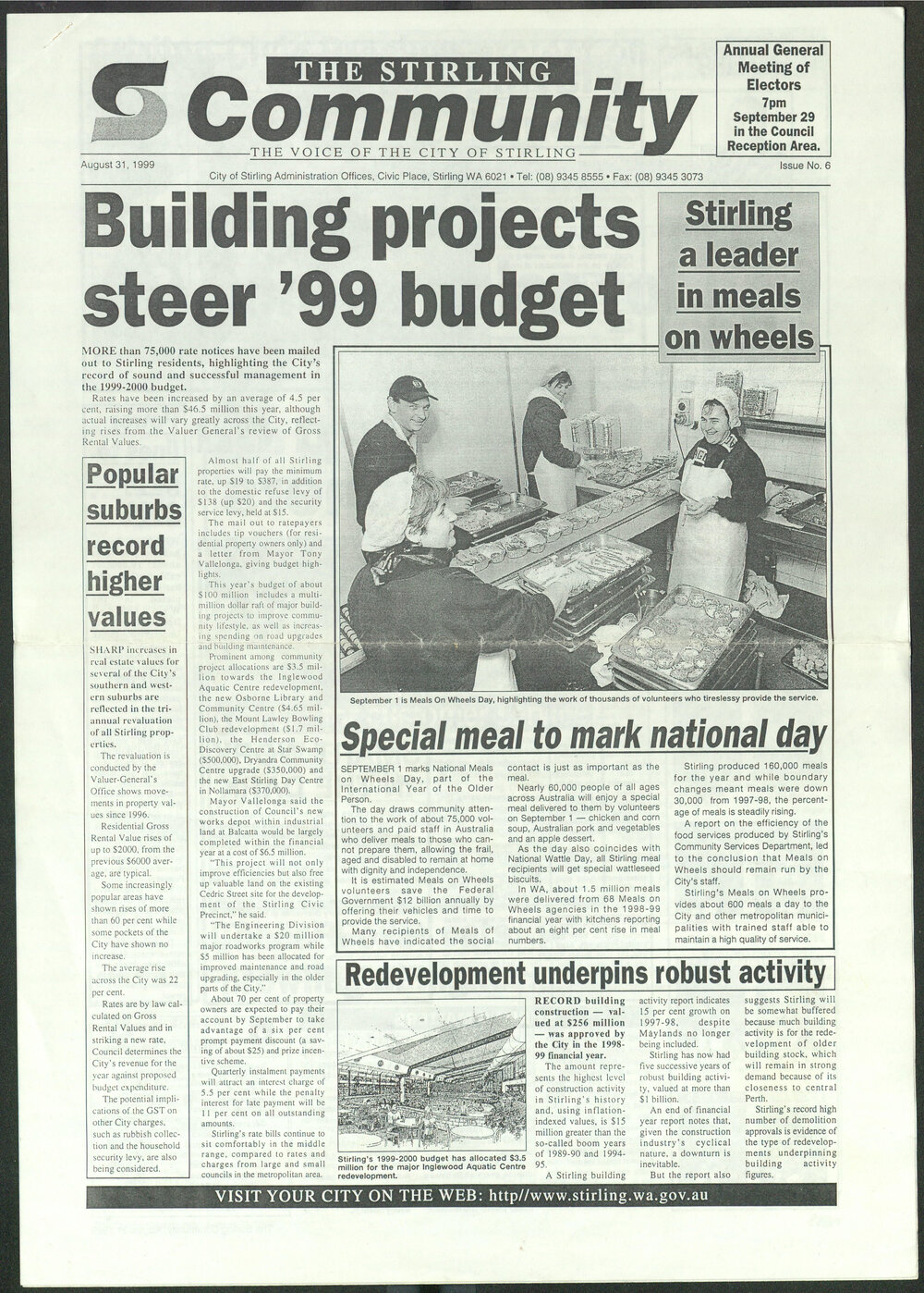 The Voice of the City of Stirling insert published in The Stirling Times 31/08/1999