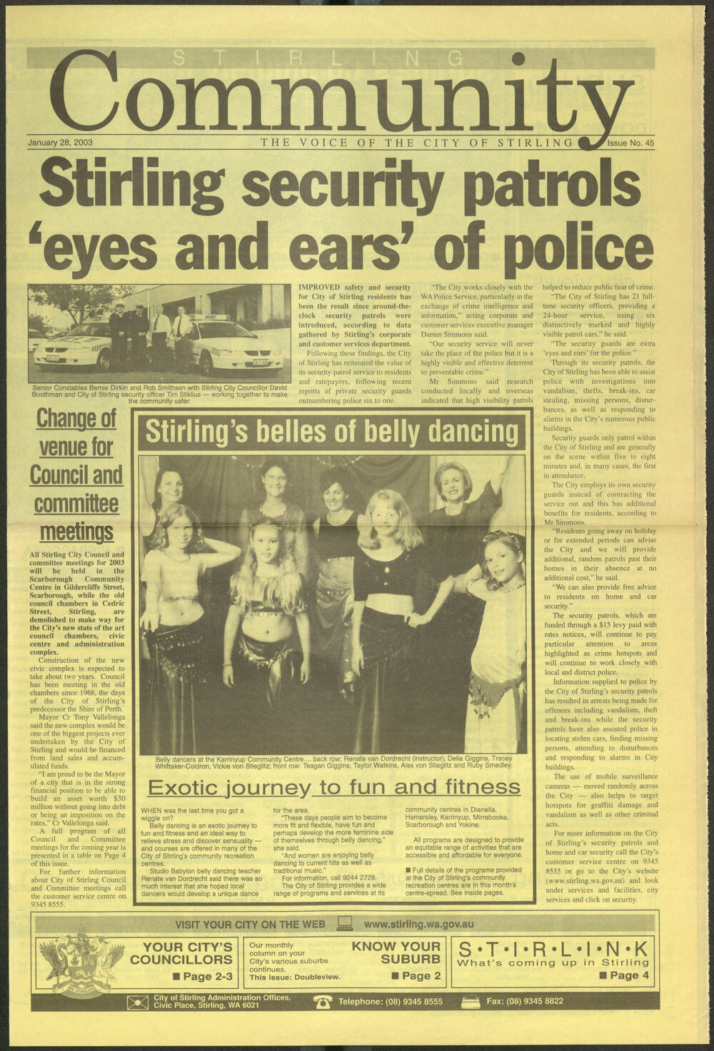 The Voice of the City of Stirling insert published in The Stirling Times 28/01/2003
