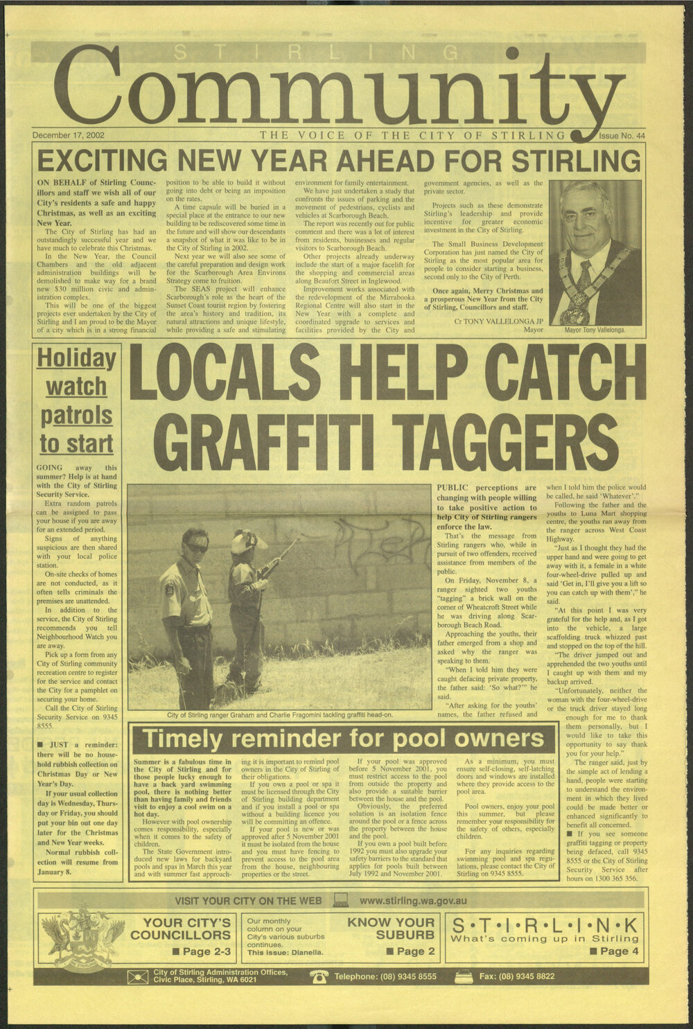 The Voice of the City of Stirling insert published in The Stirling Times 17/12/2002