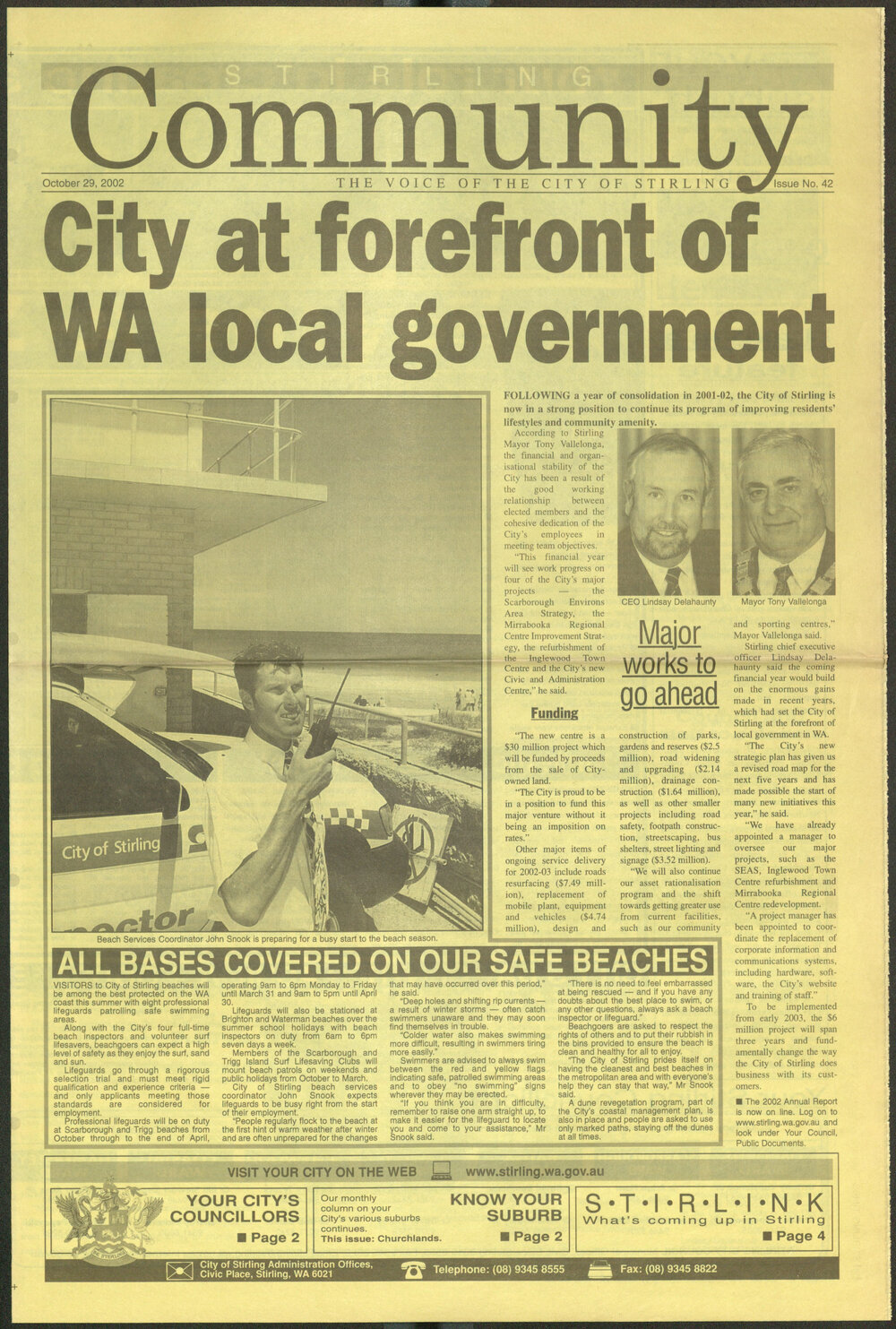 The Voice of the City of Stirling insert published in The Stirling Times 29/10/2002