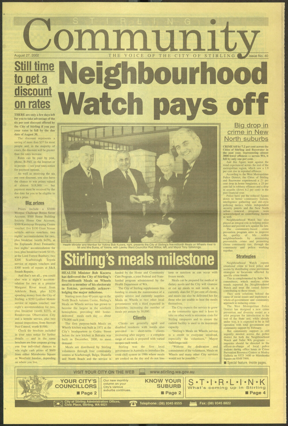 The Voice of the City of Stirling insert published in The Stirling Times 27/08/2002