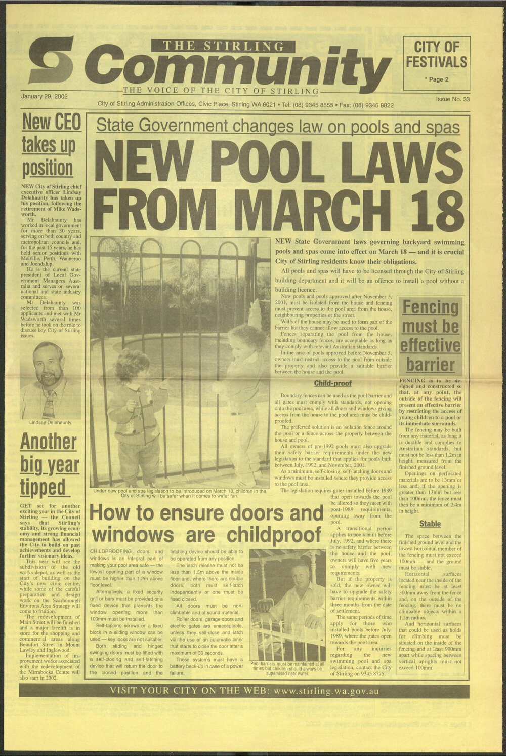 The Voice of the City of Stirling insert published in The Stirling Times 29/01/2002