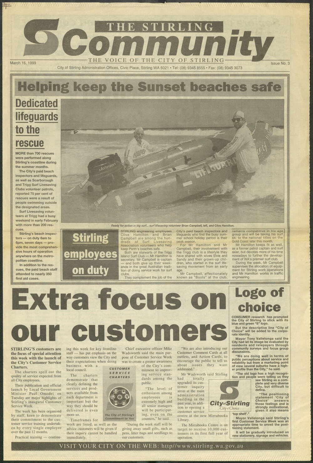 The Voice of the City of Stirling insert published in The Stirling Times 16/03/1999