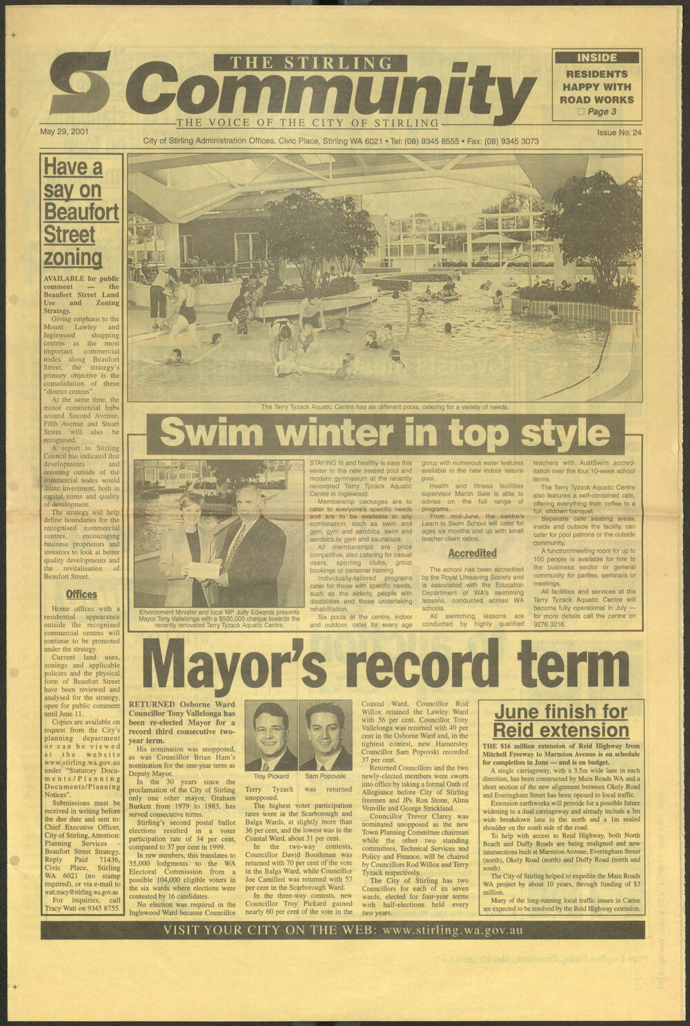The Voice of the City of Stirling insert published in The Stirling Times 29/05/2001