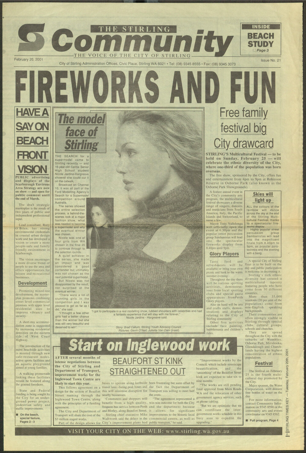 The Voice of the City of Stirling insert published in The Stirling Times 20/02/2001