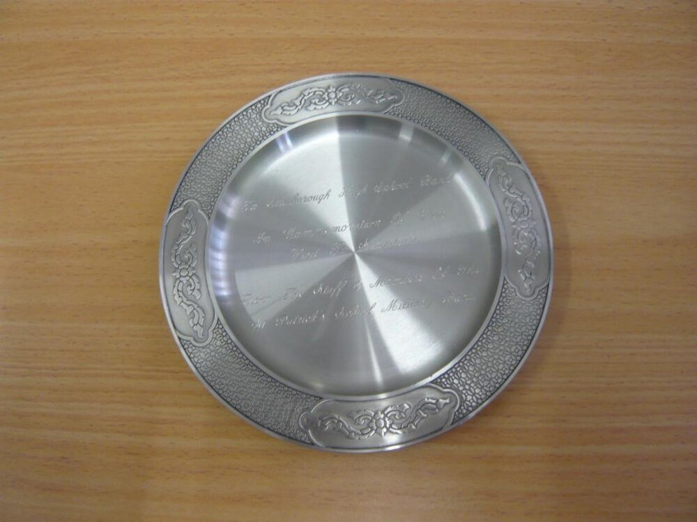 Scarborough Senior High School Band commemorative plate