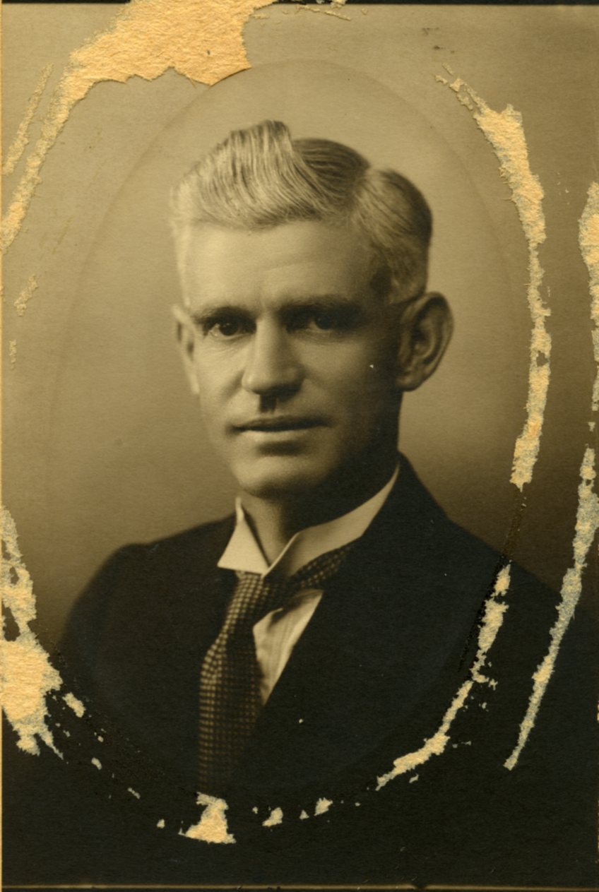 Walter Ernest Stockdale photographed in a dark suit