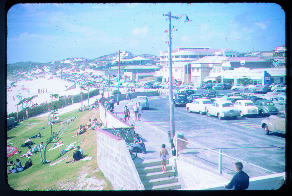 Scarborough Beach carpark c1950s