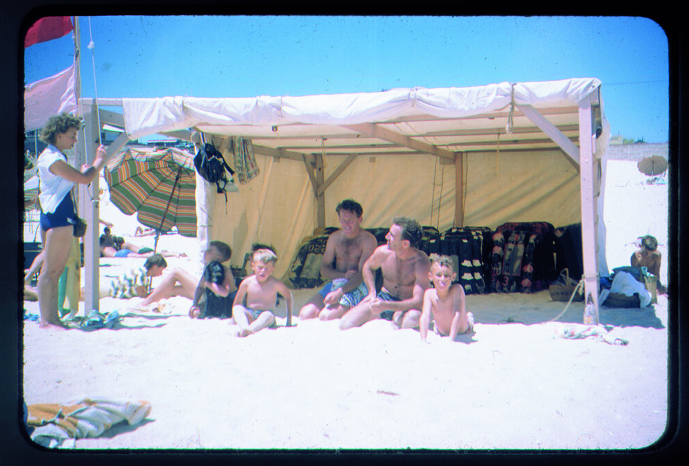 Beach shelters at Scarborough Beach