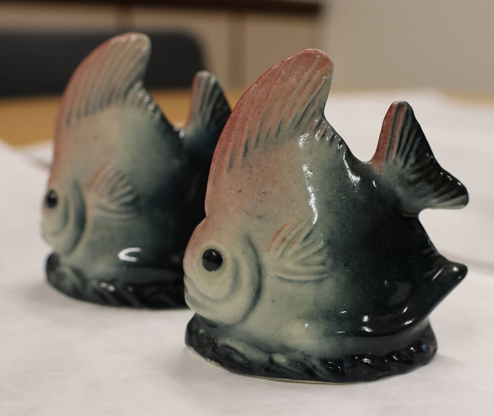 Darbyshire pottery salt and pepper shakers