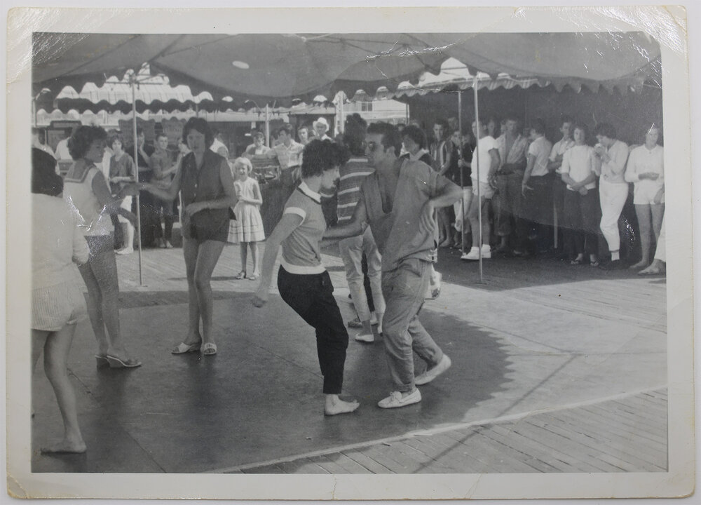 Andy Andros dancing with a friend