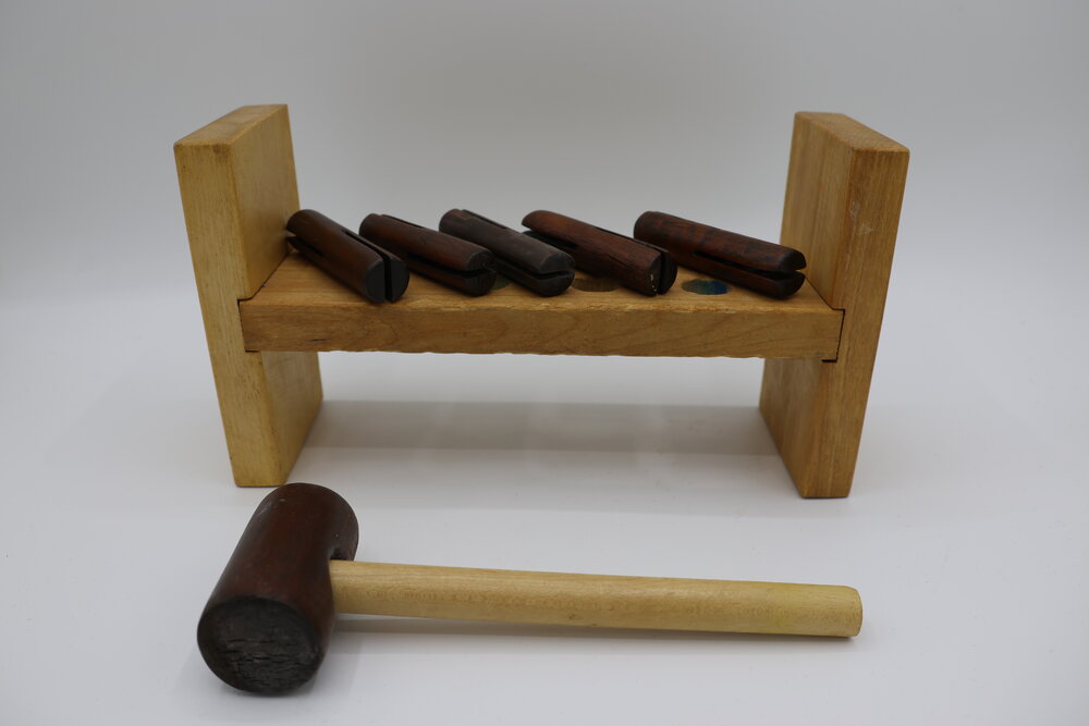 Homemade Hammer-Peg game 