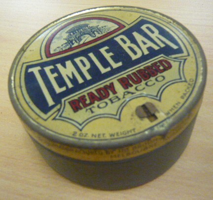 Temple Bar tobacco tin