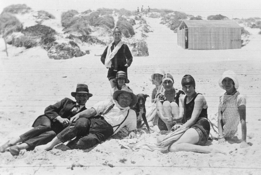Manning family members at Scarborough beach