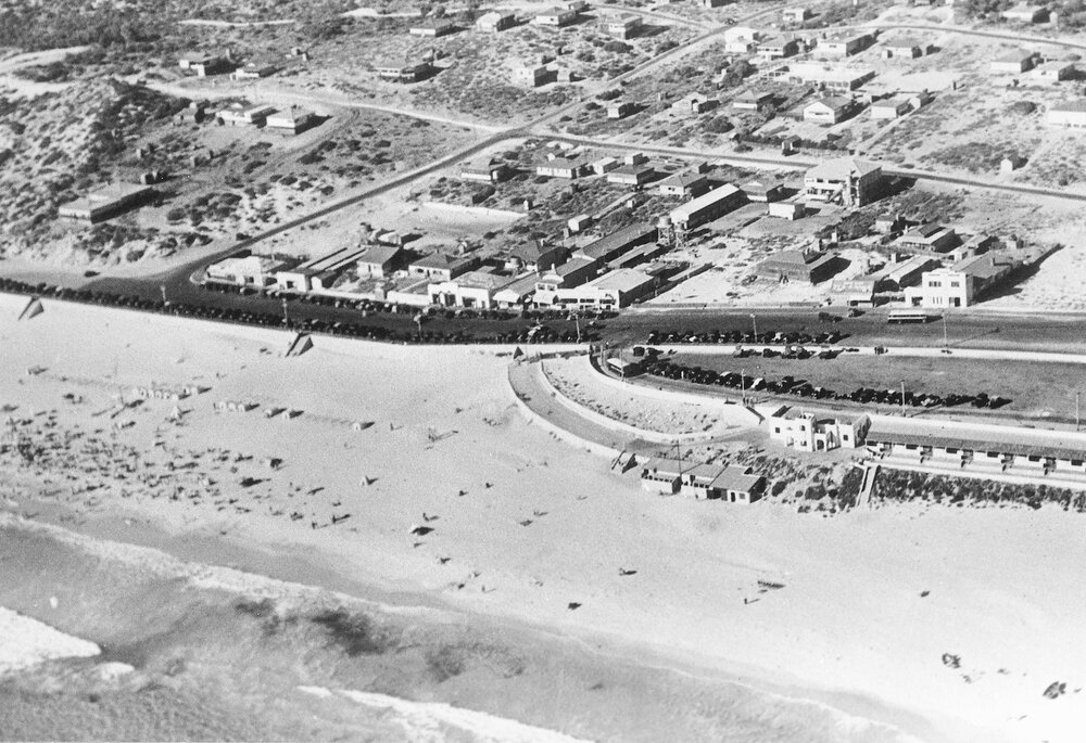 Scarborough Beach aerial view