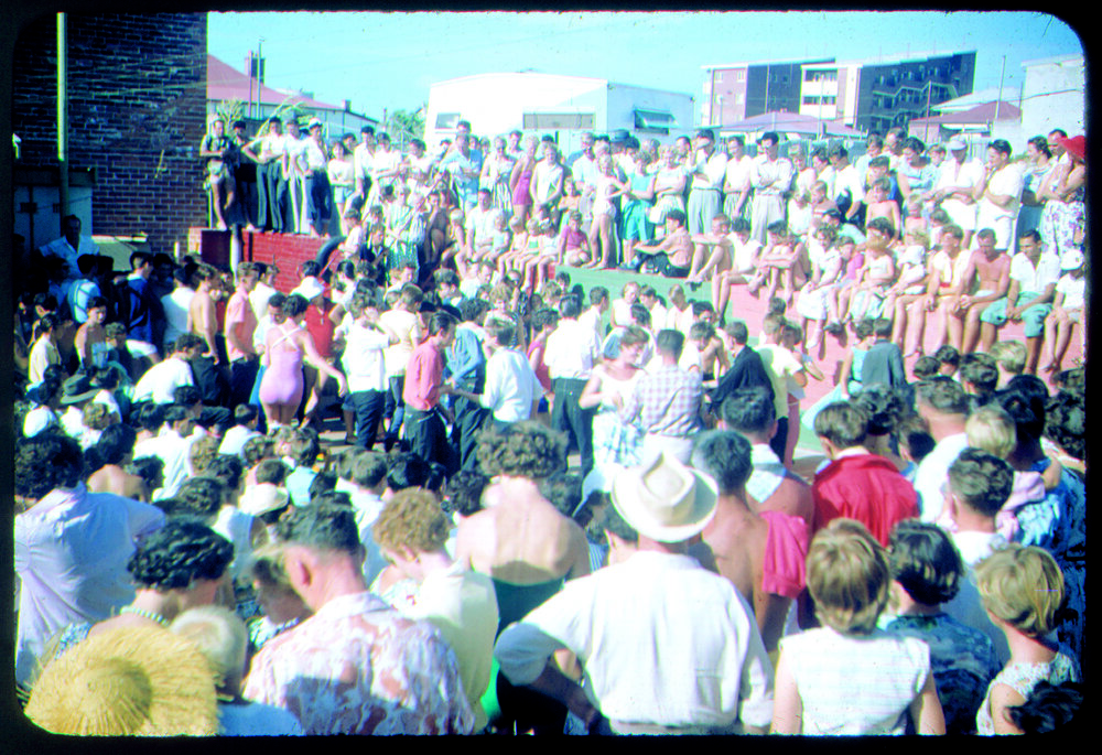 Spectators at the Snake Pit at Scarborough Beach
