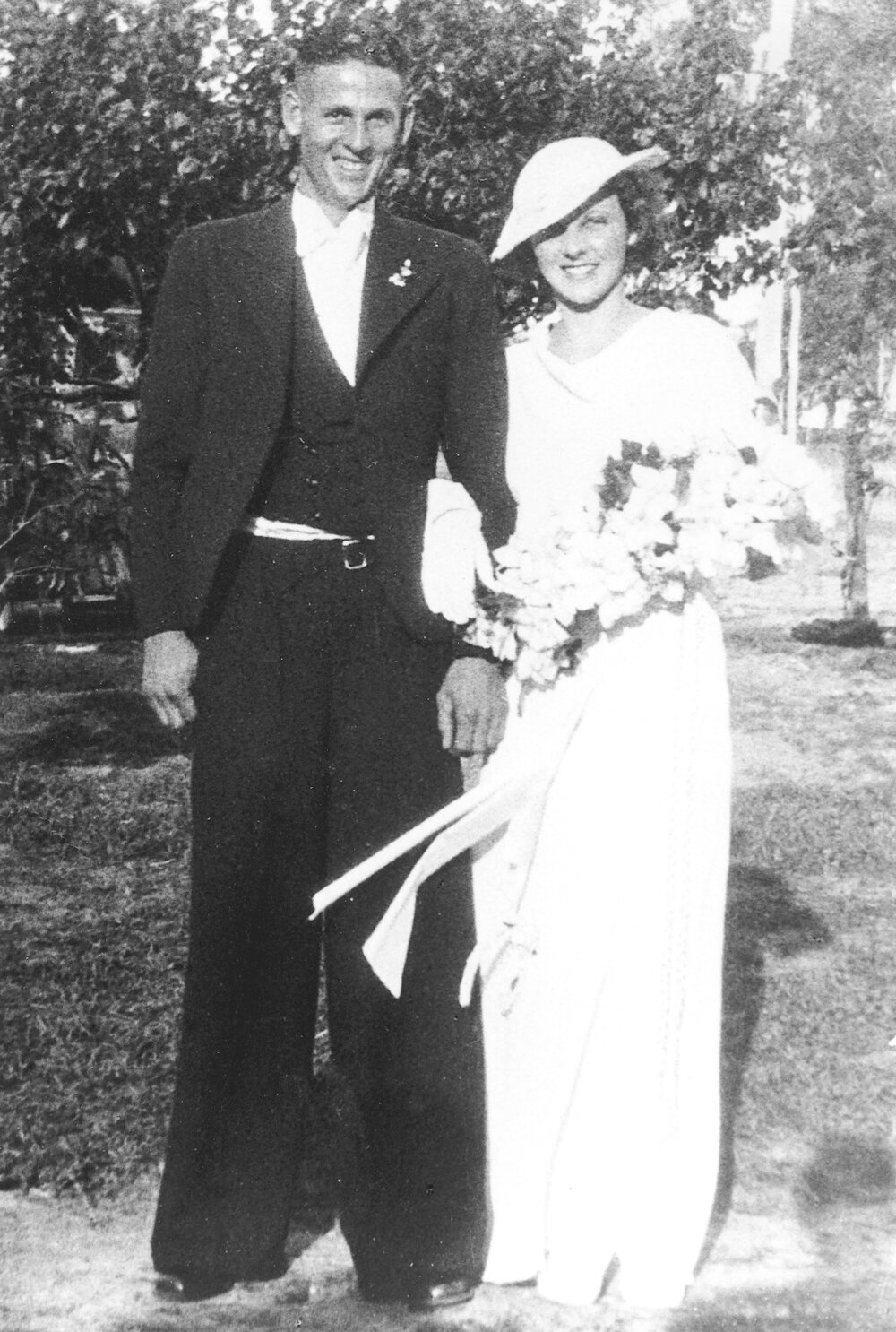 Wilfred John Kennedy and Kathleen Kennedy on their wedding day