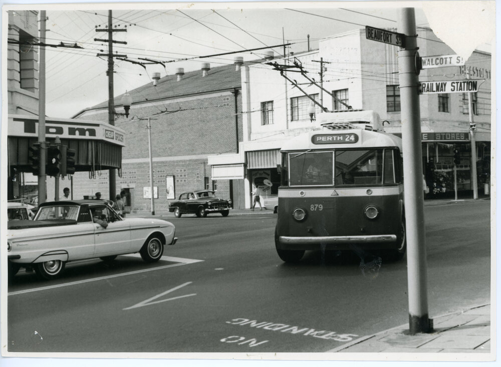 Trolley bus in Mount Lawley