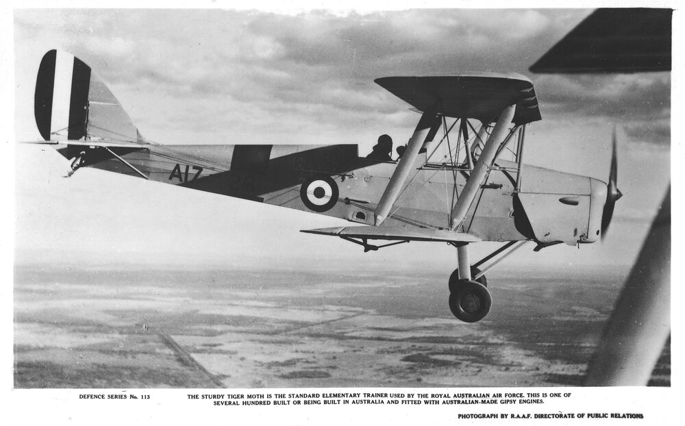 Tiger Moth used by the RAAF for training