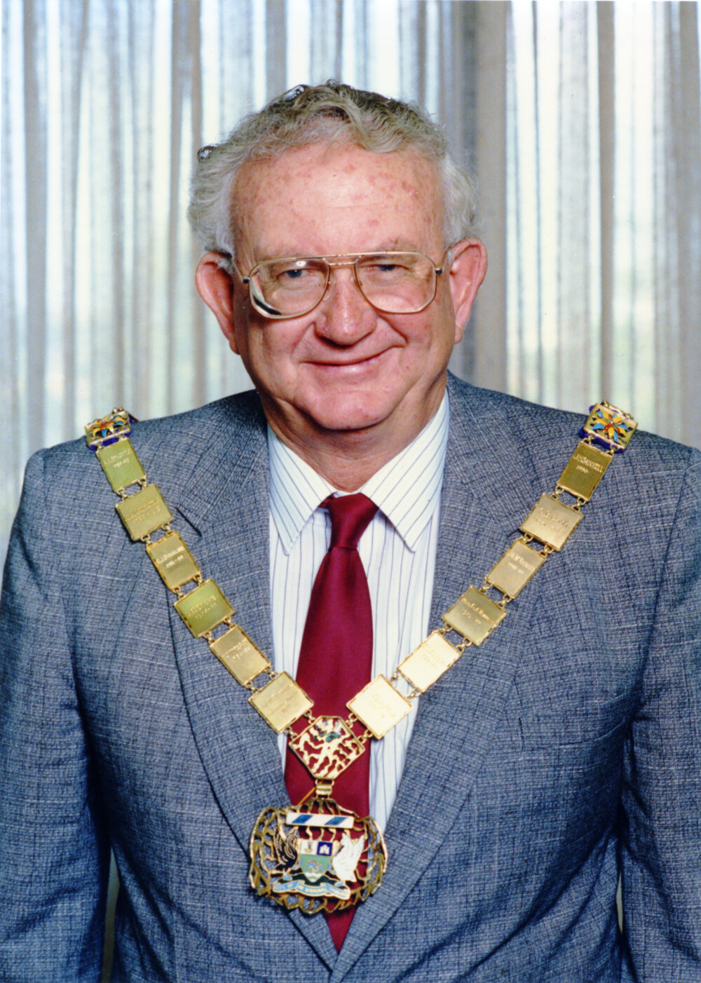 Jim Satchell with Mayoral chain