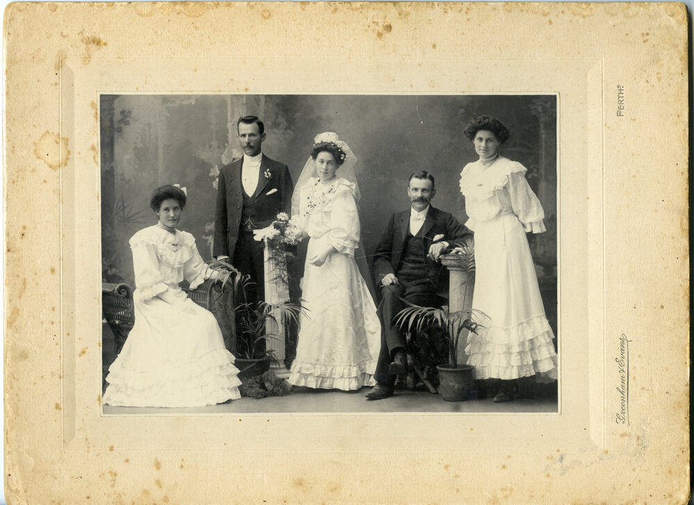 Wedding of Jane Gibson and James Milne Okely