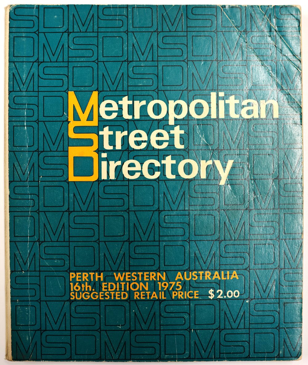Metropolitan Street Directory, Perth, Western Australia, 16th Edition 1975