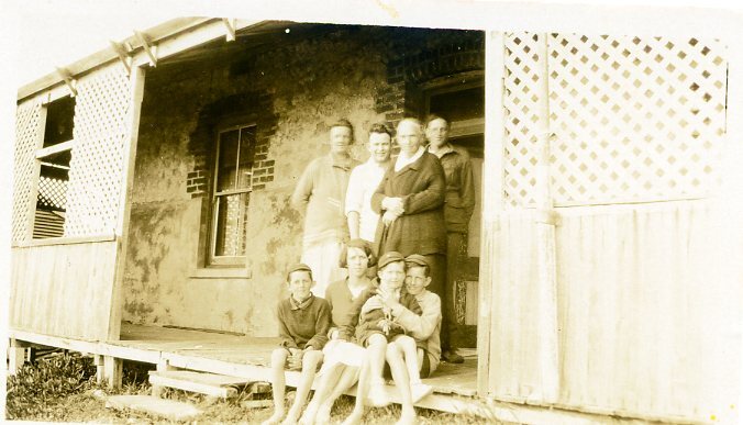 A family holidaying at a rental house in North Beach