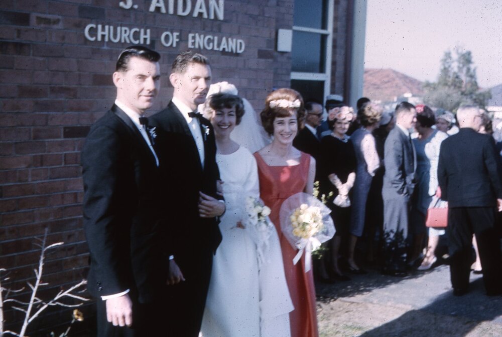 Bill and Alison Albrecht's wedding in 1964 