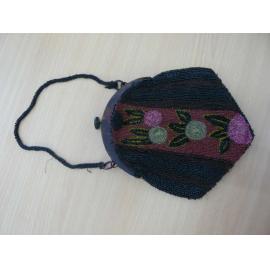 Ladies glass beaded evening bag