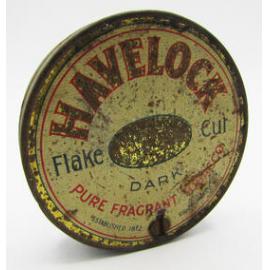 Round Havelock tobacco tin
