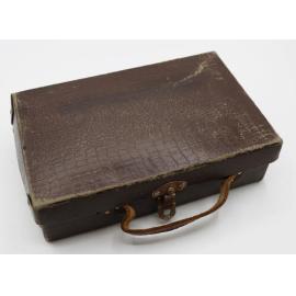 Small brown leather case
