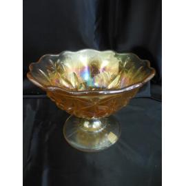 Vintage glass pedestal bowl