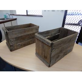 Market garden wooden crate