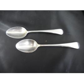 Two sterling silver teaspoons