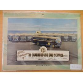 Scarborough Bus Service 1954 promotional calendar