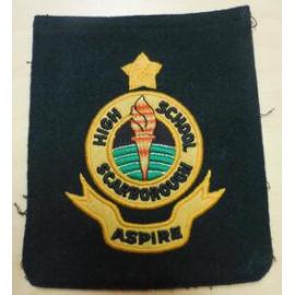 Scarborough Senior High School Blazer pocket with school logo