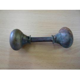 Metal door handle set