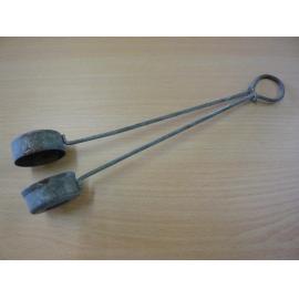 Long handled blue bag dispenser