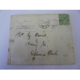 Envelope addressed to Mrs G Bond 