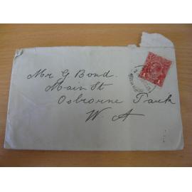 Envelope addressed to Mr G Bond 