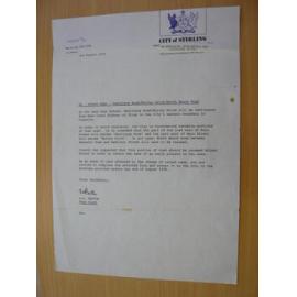 City of Stirling letter notice of road upgrade