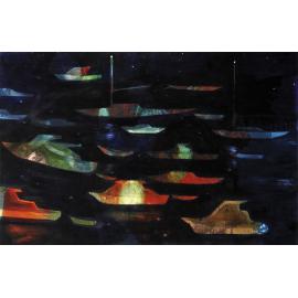 Boats at Night by Jo Darbyshire