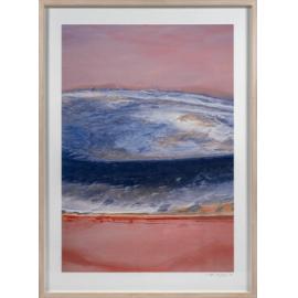 Aerial over salt lake near Israelite Bay WA by Richard Woldendorp