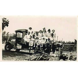Bond family on truck